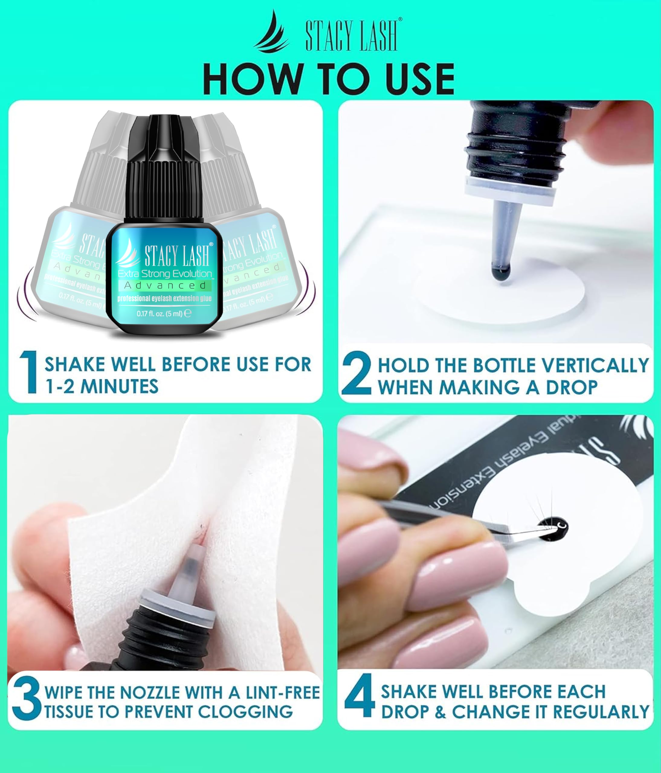 STACY LASH wide humidity compatibility suits diverse lash environments.