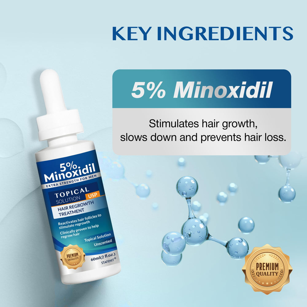 Stafenit beard regimen: close-up applying serum to patchy facial areas.