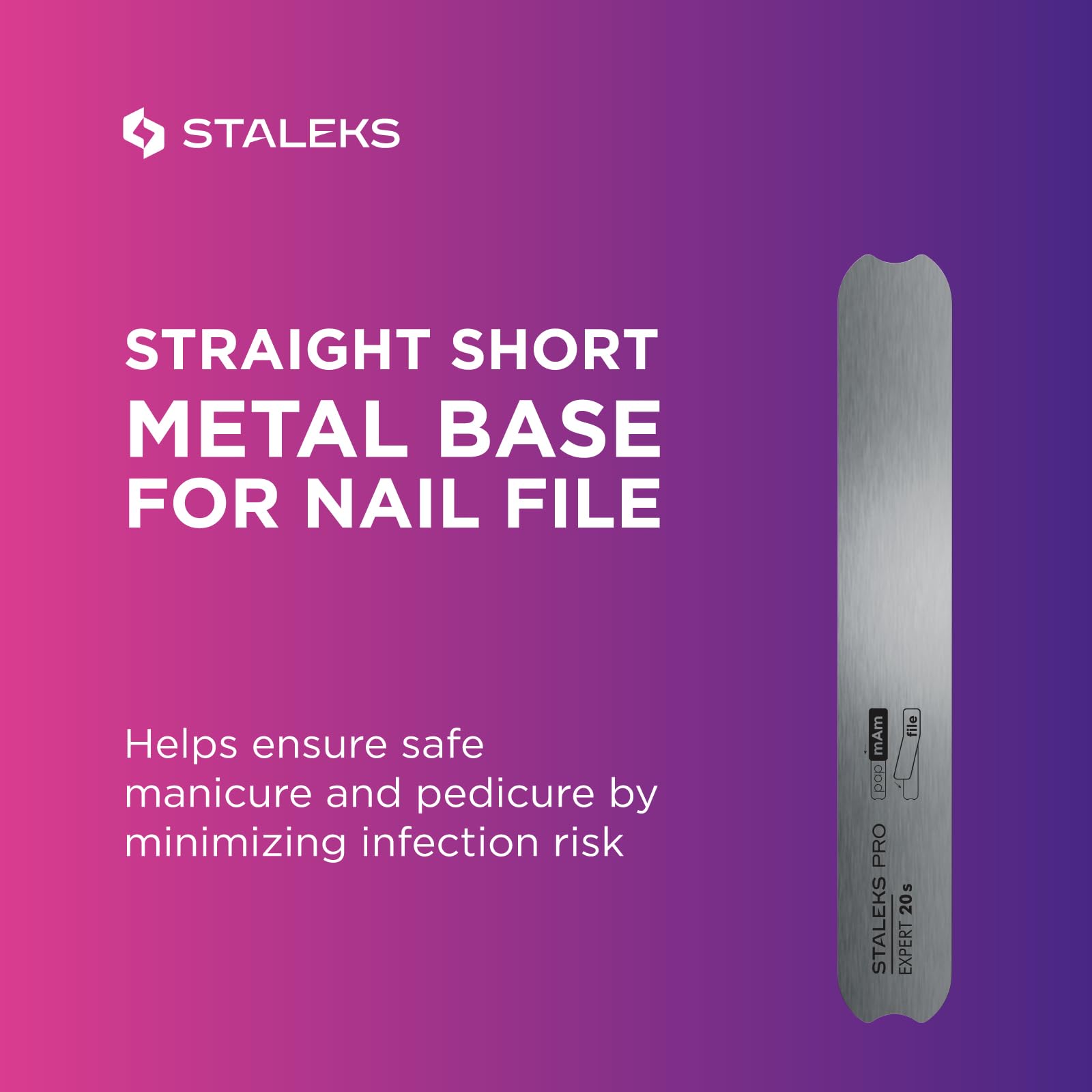Staleks Pro base with notched edges for easy removal of used abrasive