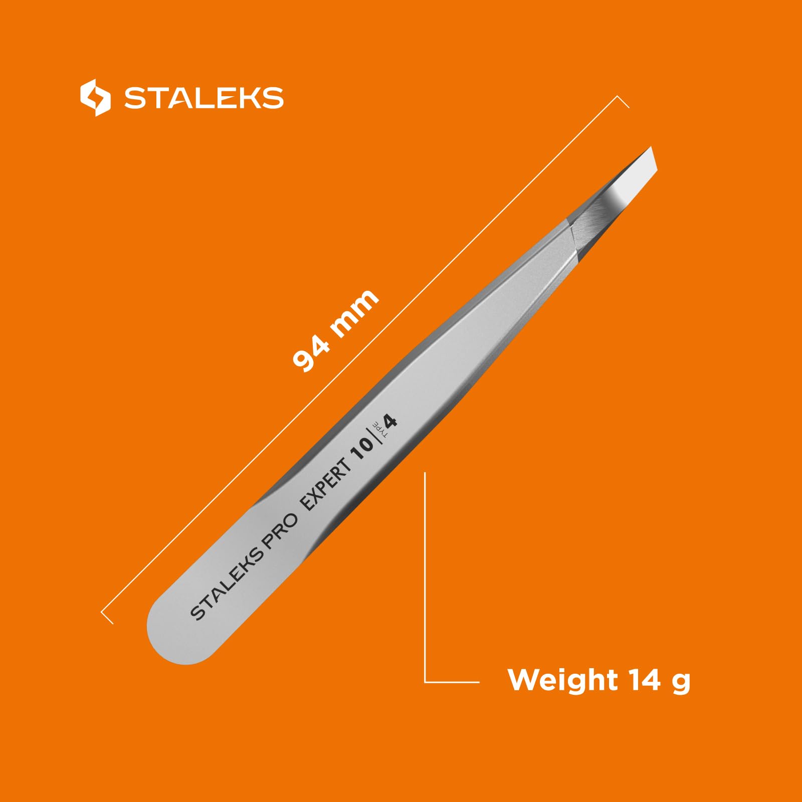 Staleks Pro beginner-friendly brow tweezers for easy at-home grooming.
