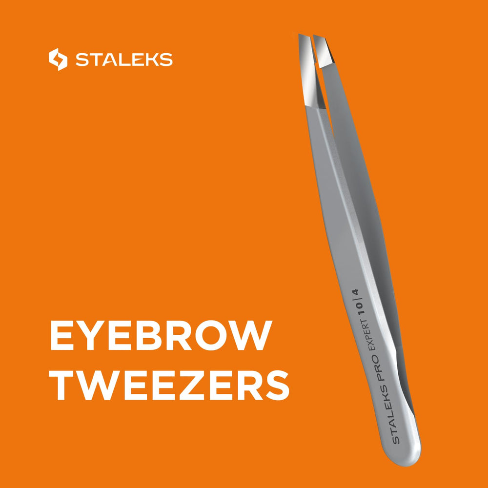 Staleks Pro corrosion-resistant tweezers suitable for sterilization and professional use.