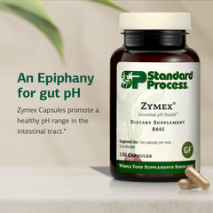 Standard Process Zymex capsules being poured for daily intake