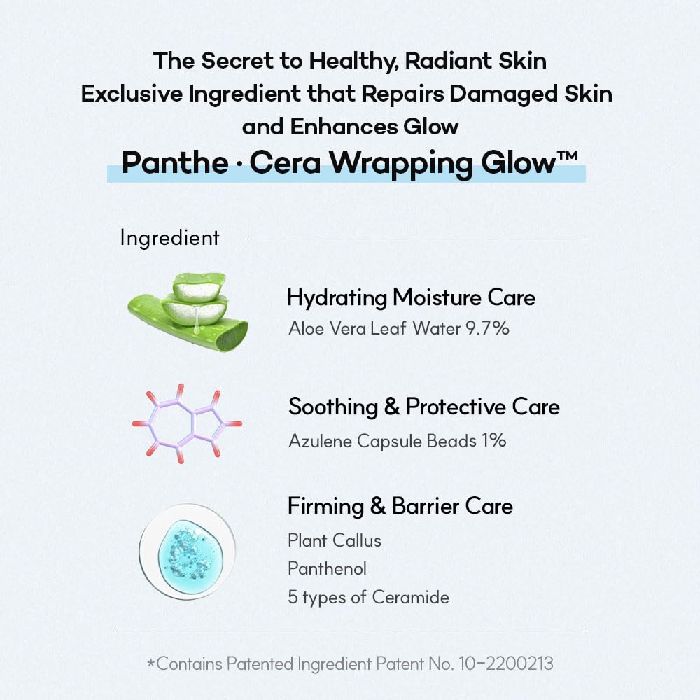 Standard Seoul Barrier Glass Gel Moisturizer label highlights panthenol and ceramides.