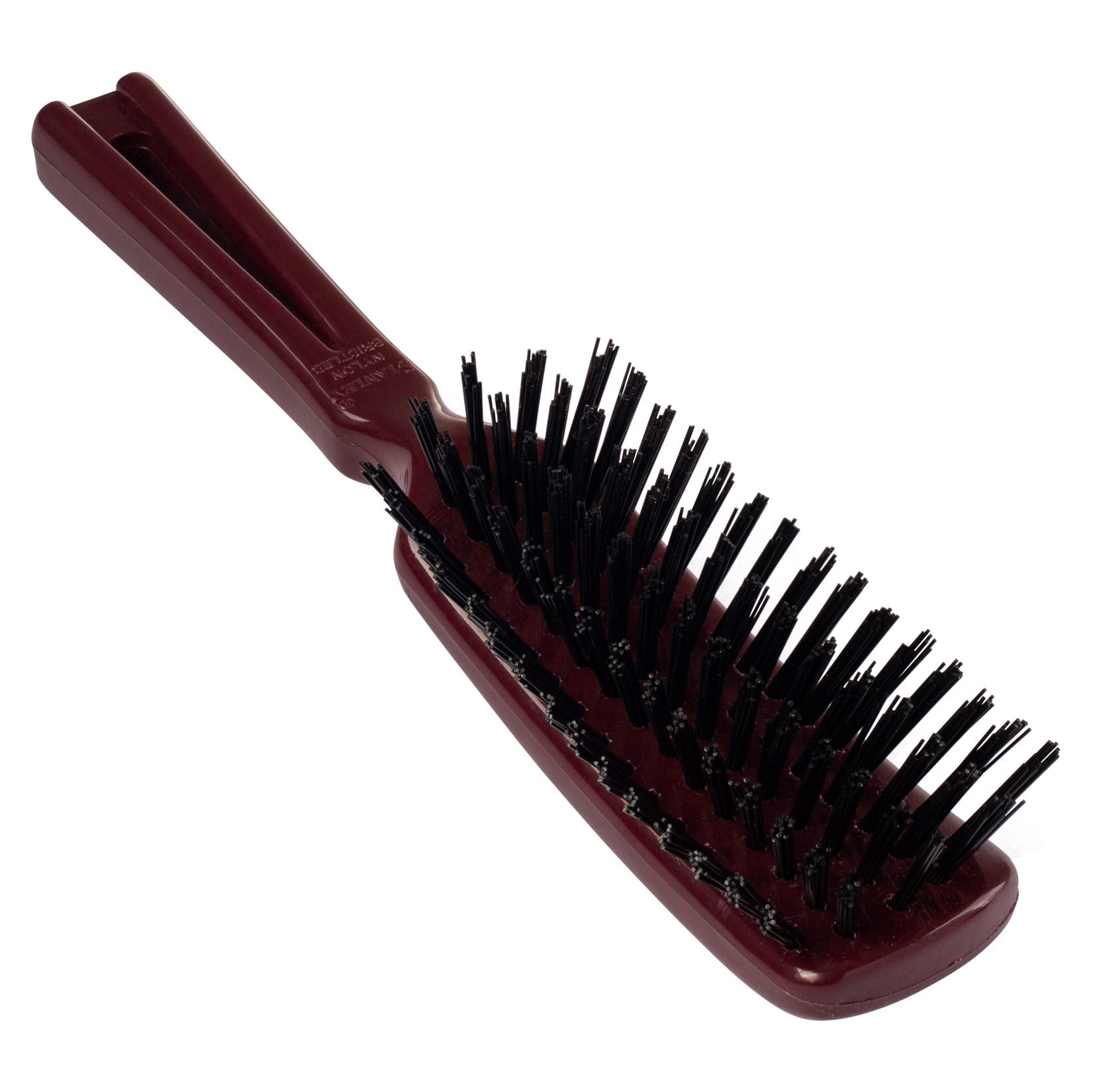 Stanley Commander hairbrush with durable ABS handle in mulberry finish