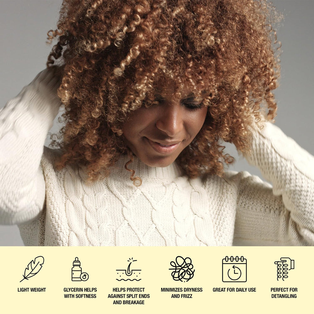 Hair after use appears soft and hydrated with STAR CARE Curl Back.