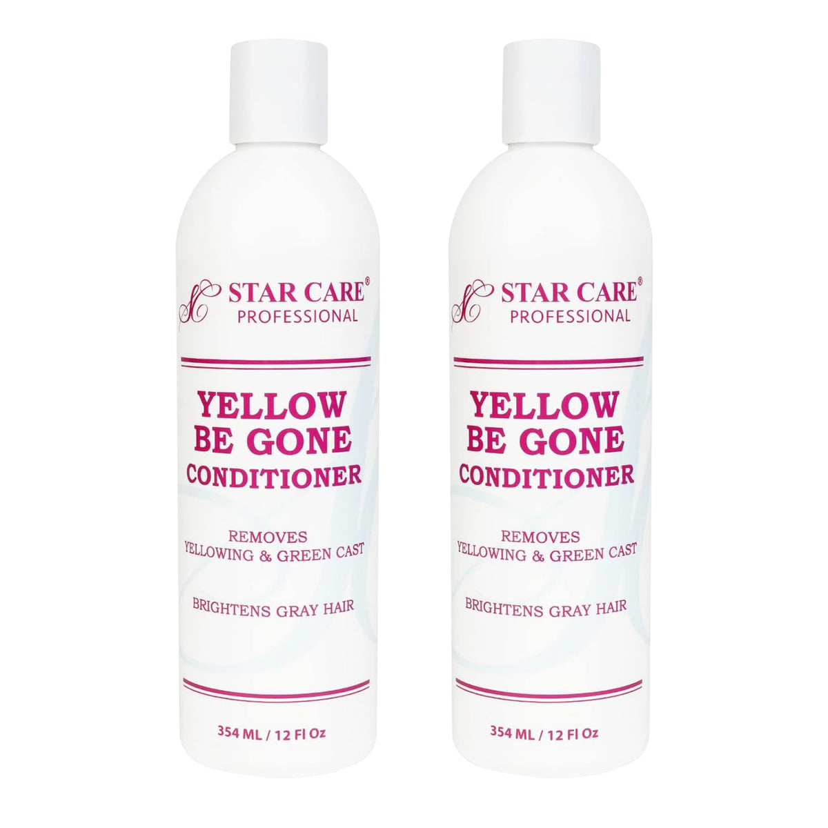 STAR CARE Yellow Be Gone bottle front—neutralizes brass for brighter blonde tones.