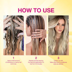 STAR CARE Yellow Be Gone label closeup—professional-grade formula for color-treated hair.
