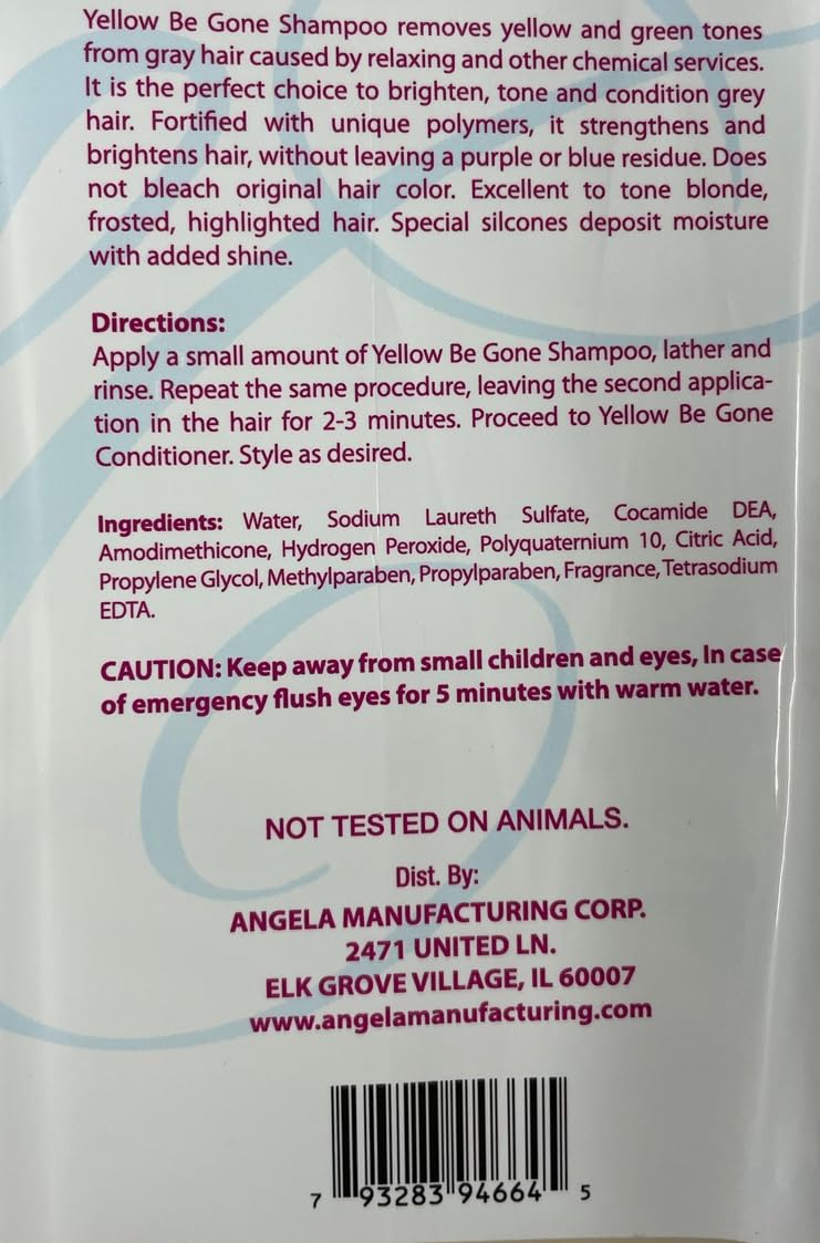 STAR CARE Yellow Be Gone Shampoo brand label close up highlighting easy care