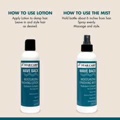 STAR CARE Wave Back Curl Mist bottle for quick refresh and shine