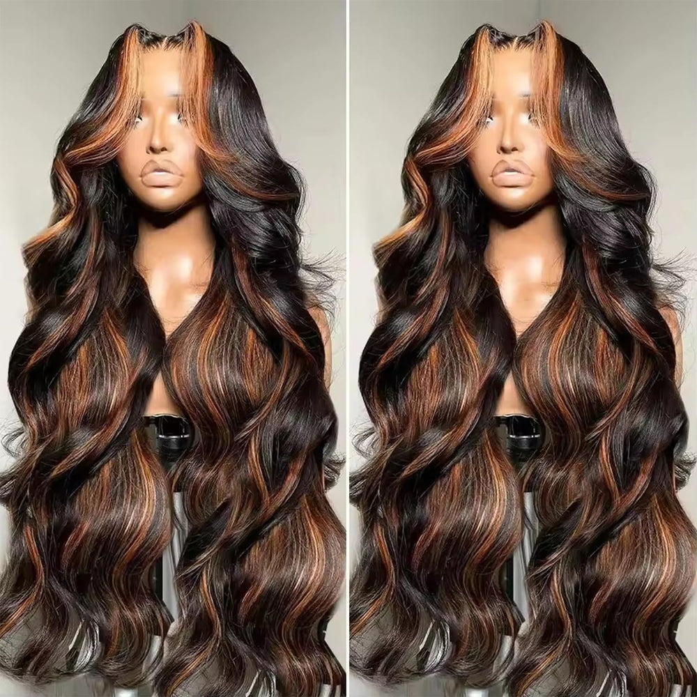 StarlightBelle 1B/30 highlight ombre wig on rich dark base