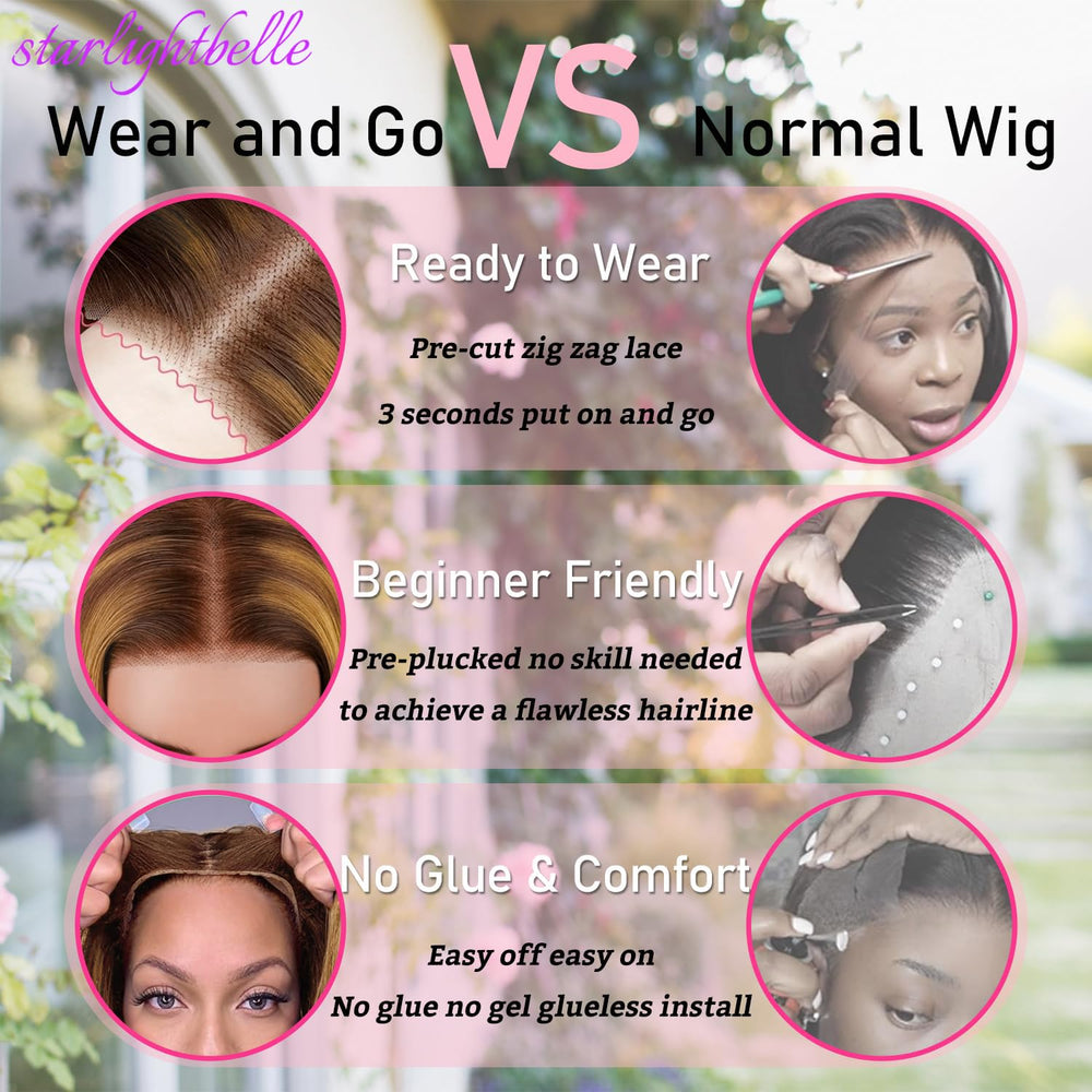 StarlightBelle wig packaging contents include strap cap brush
