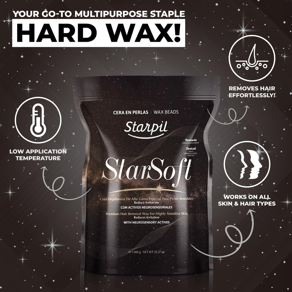 Starpil StarSoft beads hypoallergenic formula suited for hypersensitive skin types.
