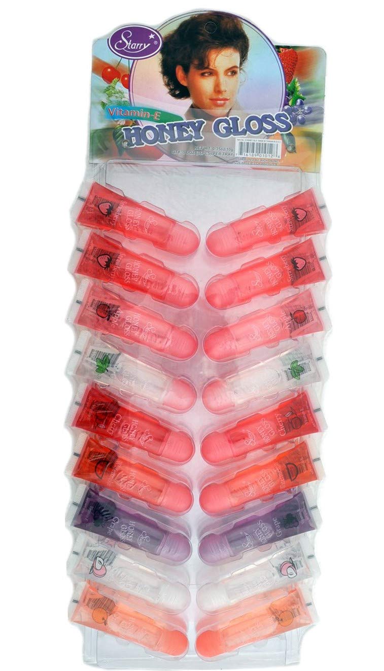 Starry Honey Gloss pack of 36 tubes for hydrated, glossy lips all day.