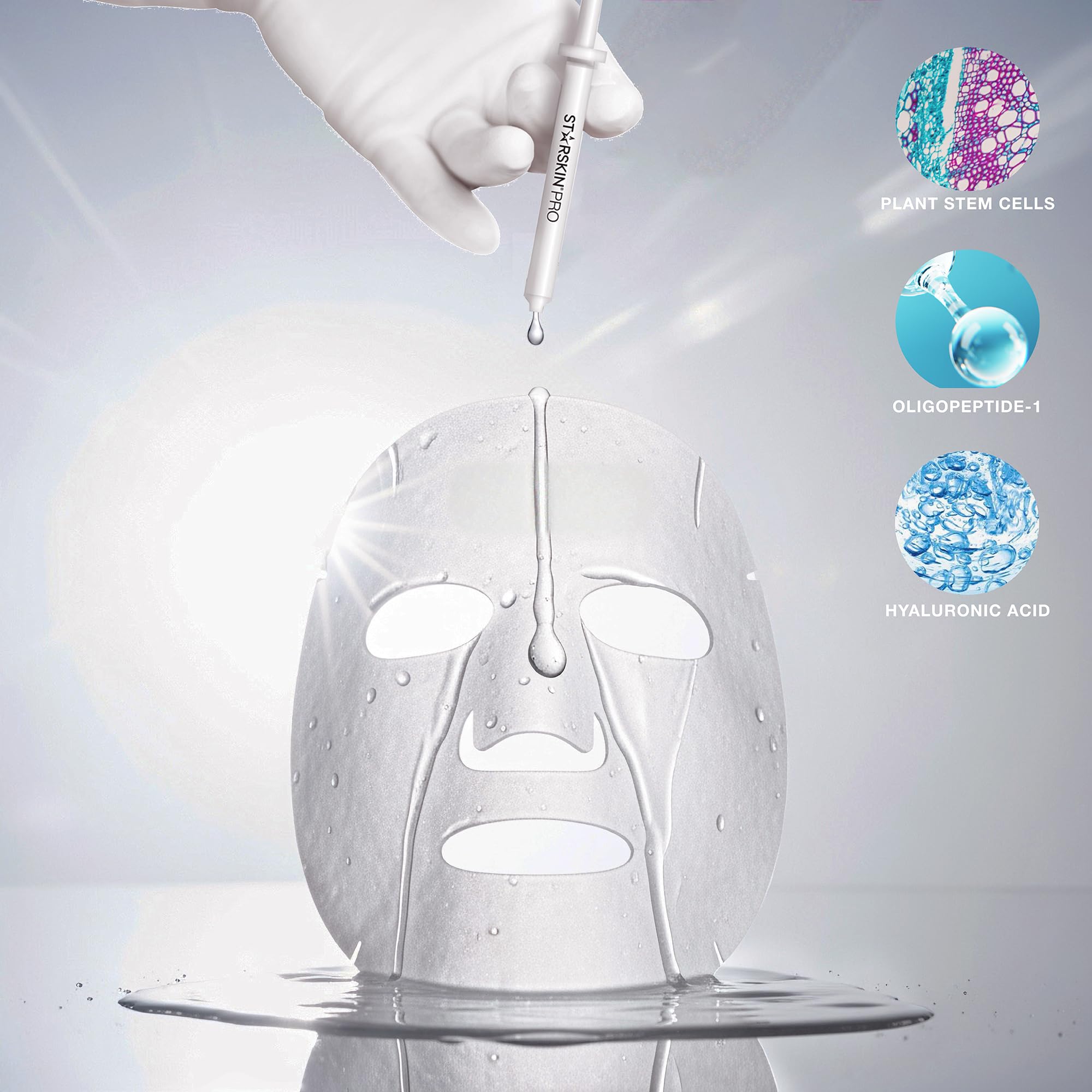 STARSKIN Coconut Water Bio-Cellulose Mask provides instant hydration