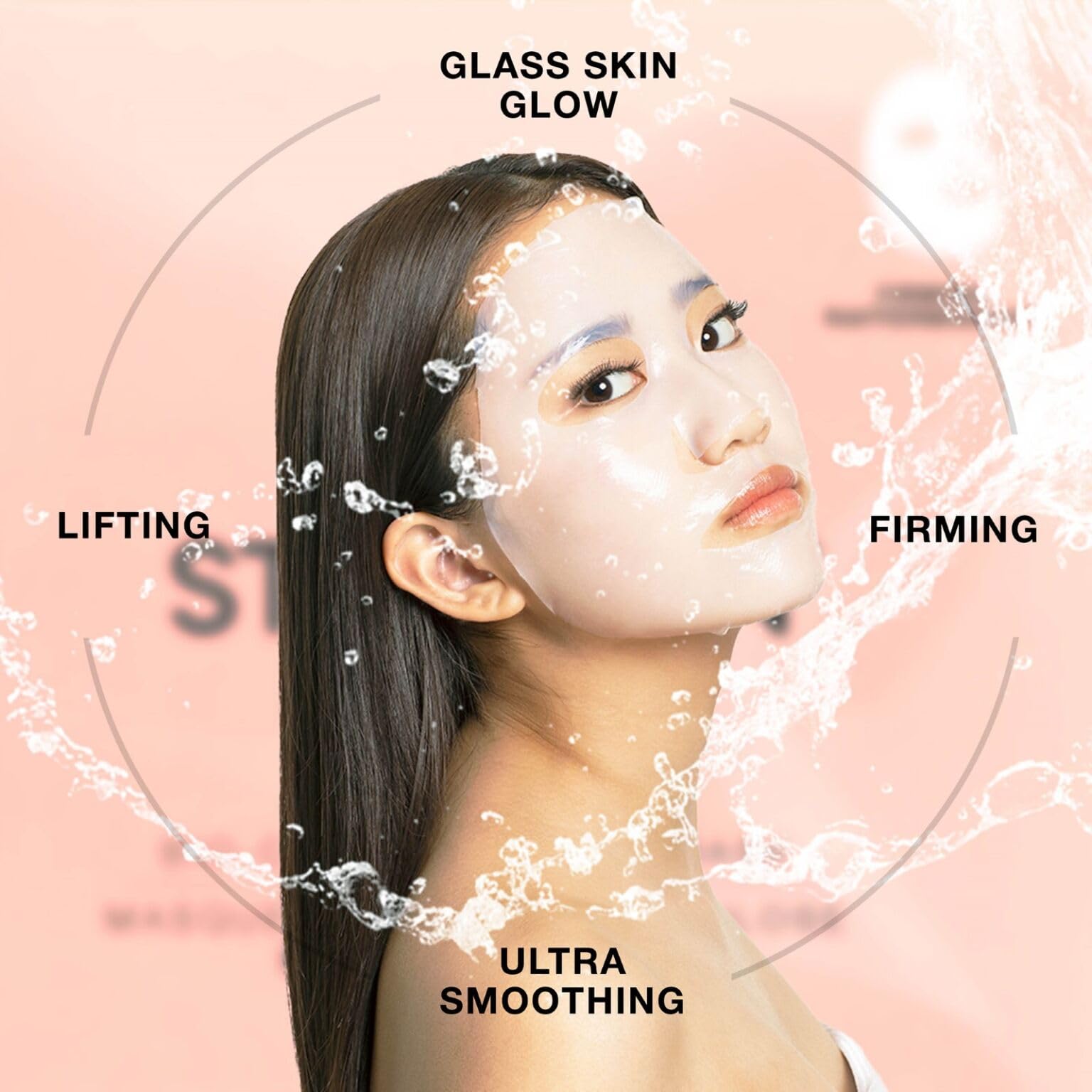 STARSKIN mask worn on the face showing snug second-skin fit for absorption