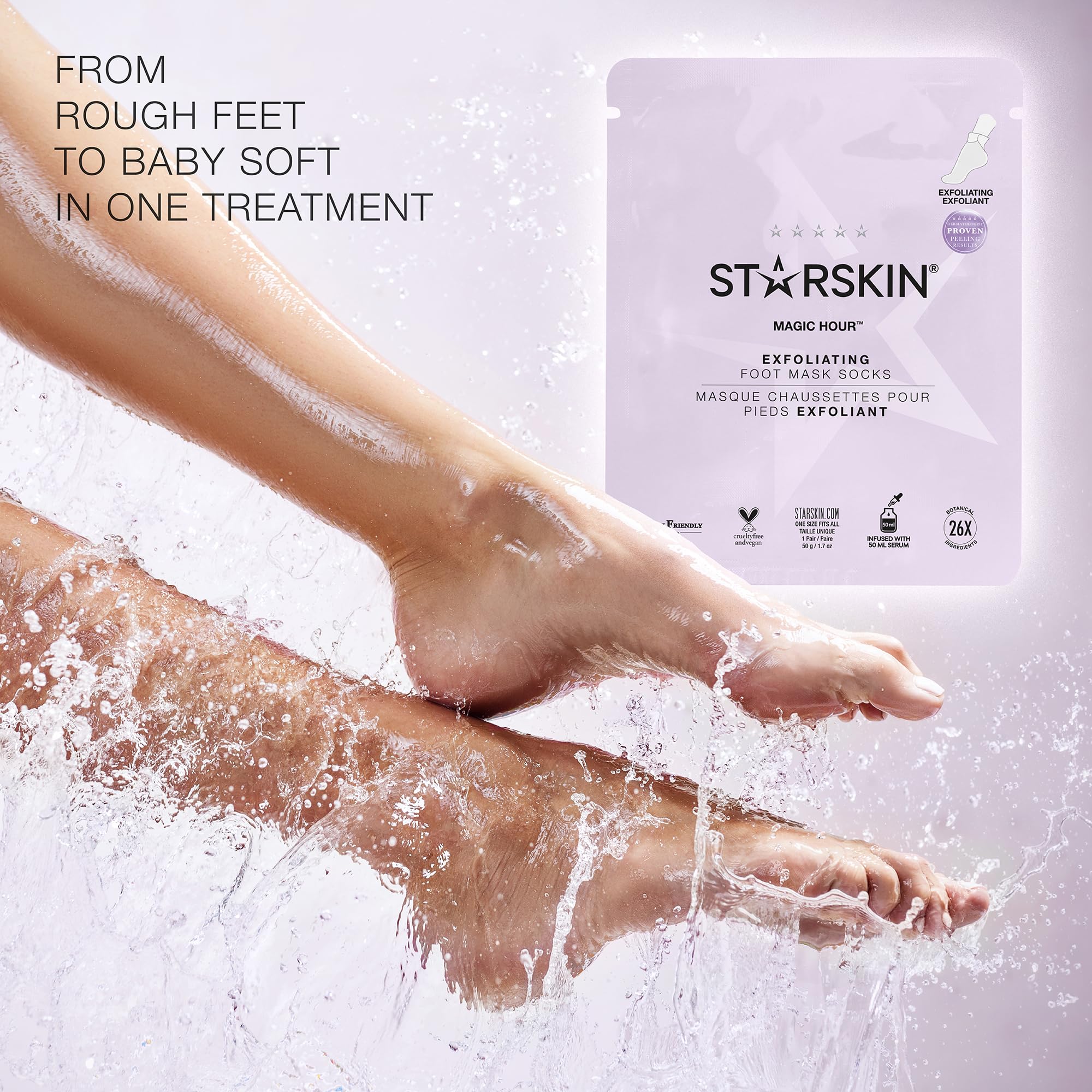 STARSKIN Magic Hour packaging close-up highlights clean formula