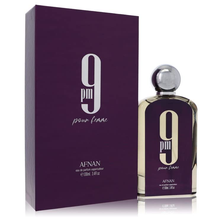 StarSun Depot Afnan 9pm Pour Femme fragrance bottle for elegant evening wear