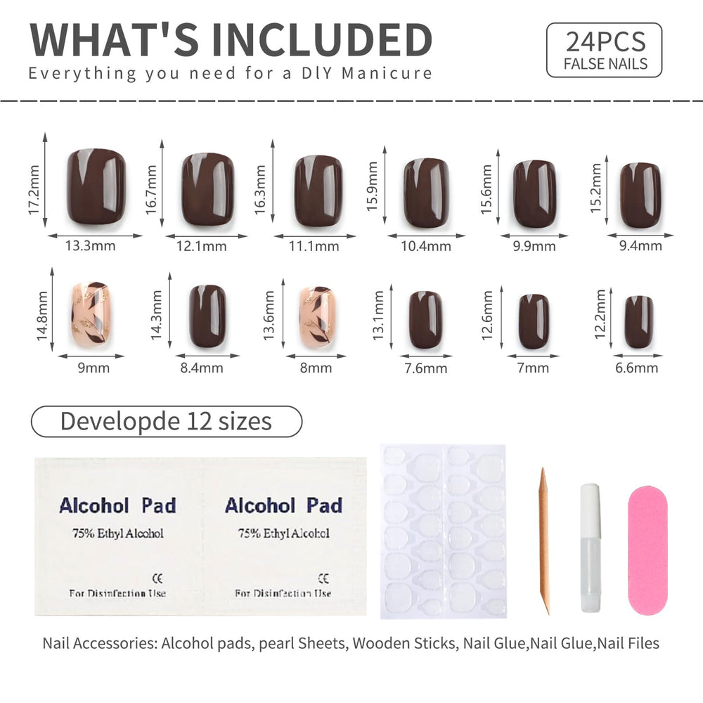 Stbisen adhesive tabs and glue included for secure, mess-free wear.