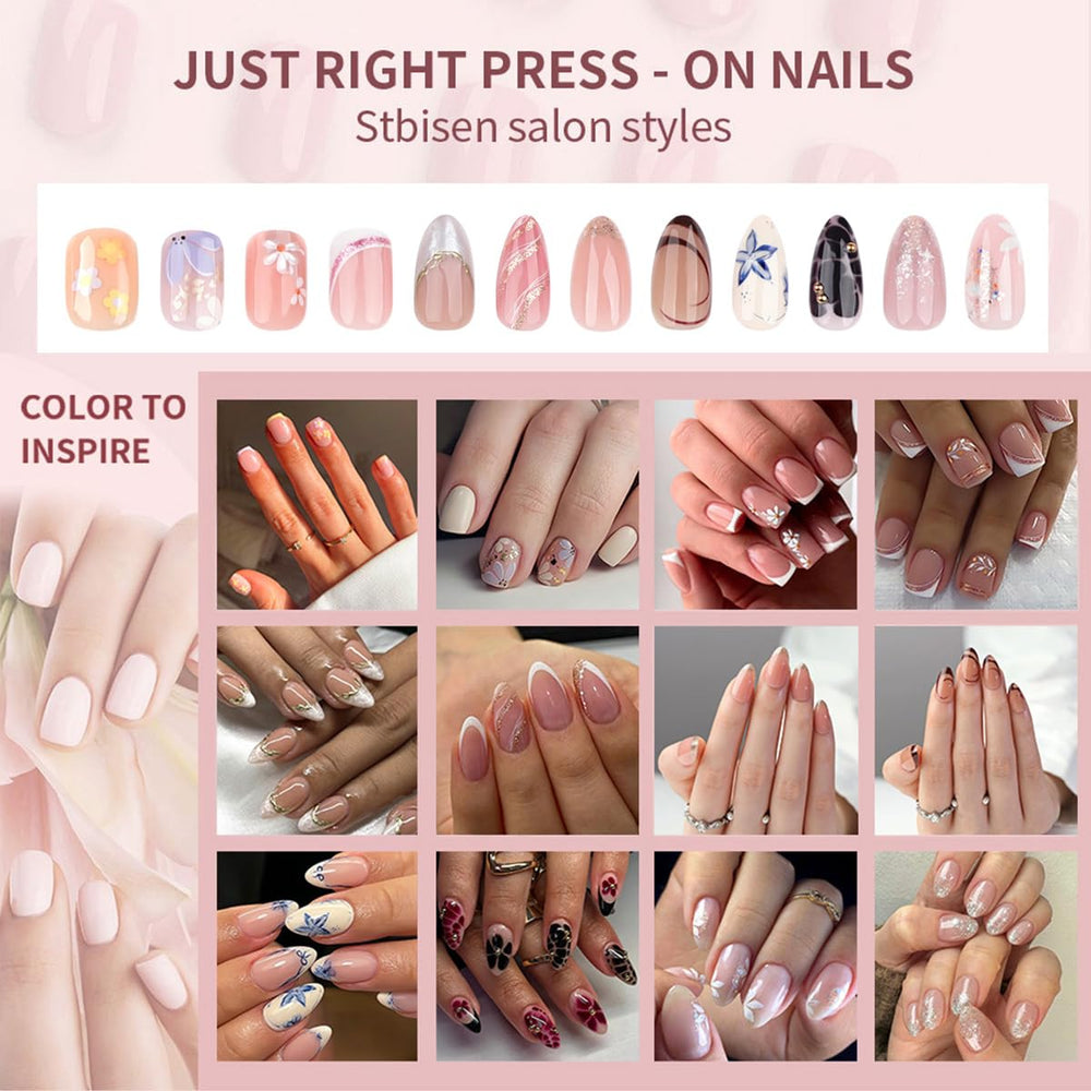 Stbisen 24-piece set includes everything for fast nail styling at home.