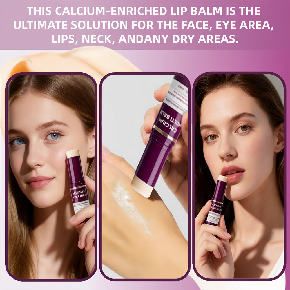 STDKDFW Calcium Multi Balm lip hydration demonstrates soft, supple lips