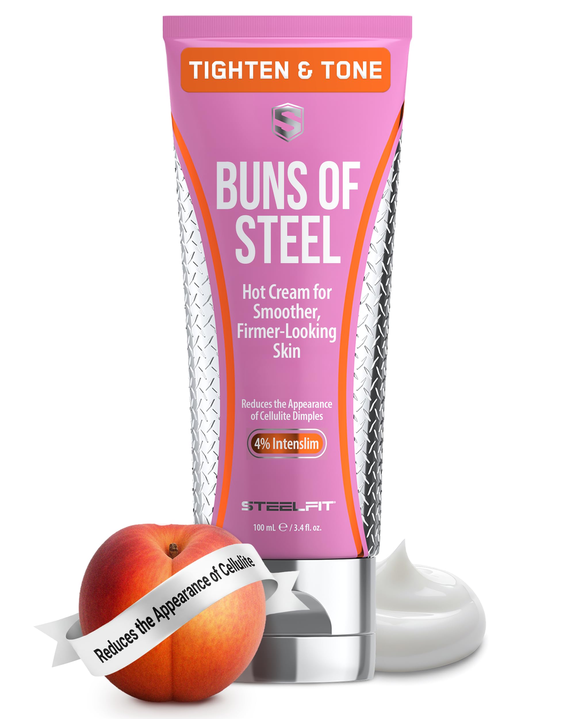SteelFit Buns of Steel cream firms buttocks with visible texture improvement.