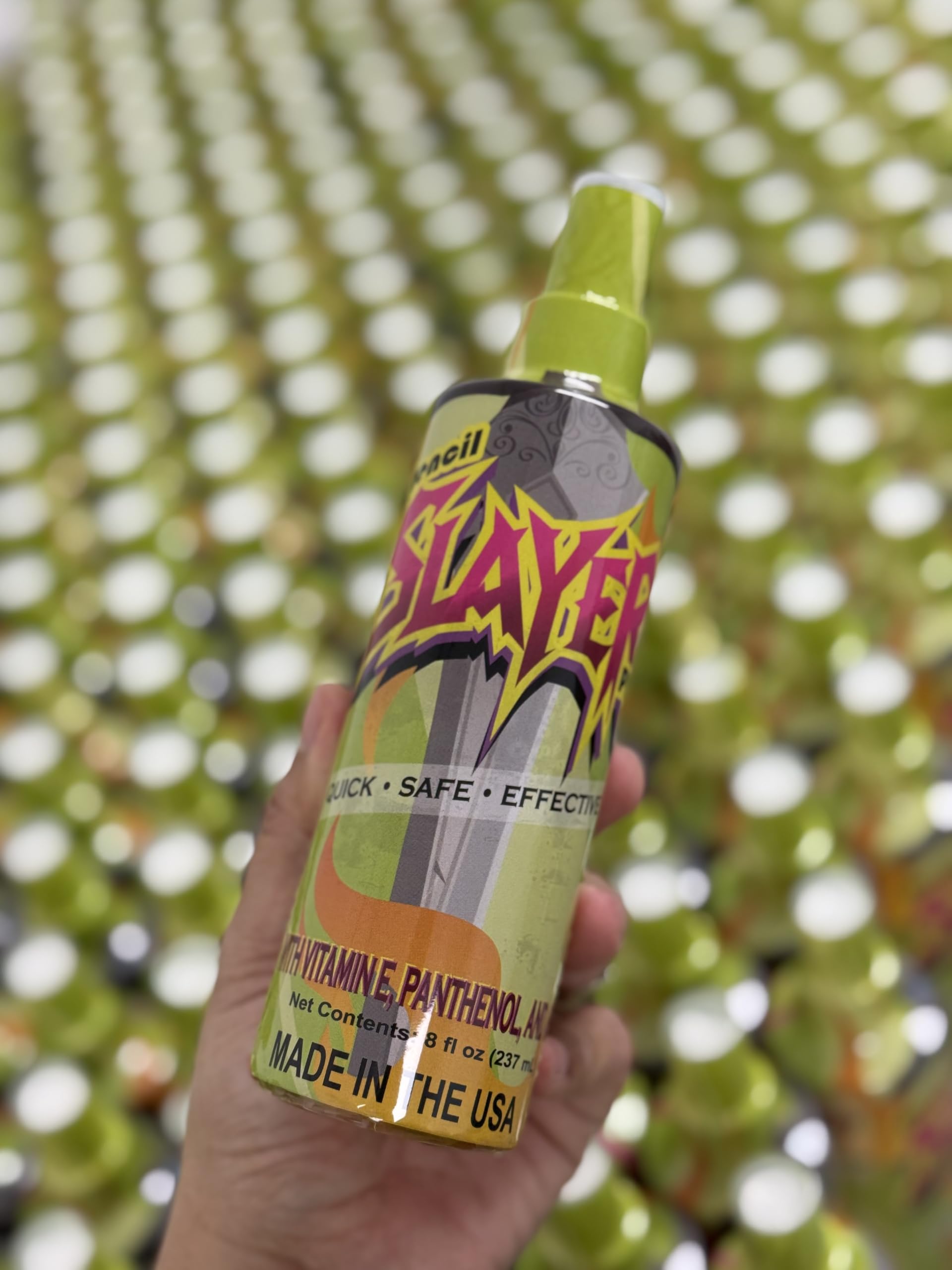 Stencil Slayer Pro application demonstrates effortless stencil removal with minimal irritation.