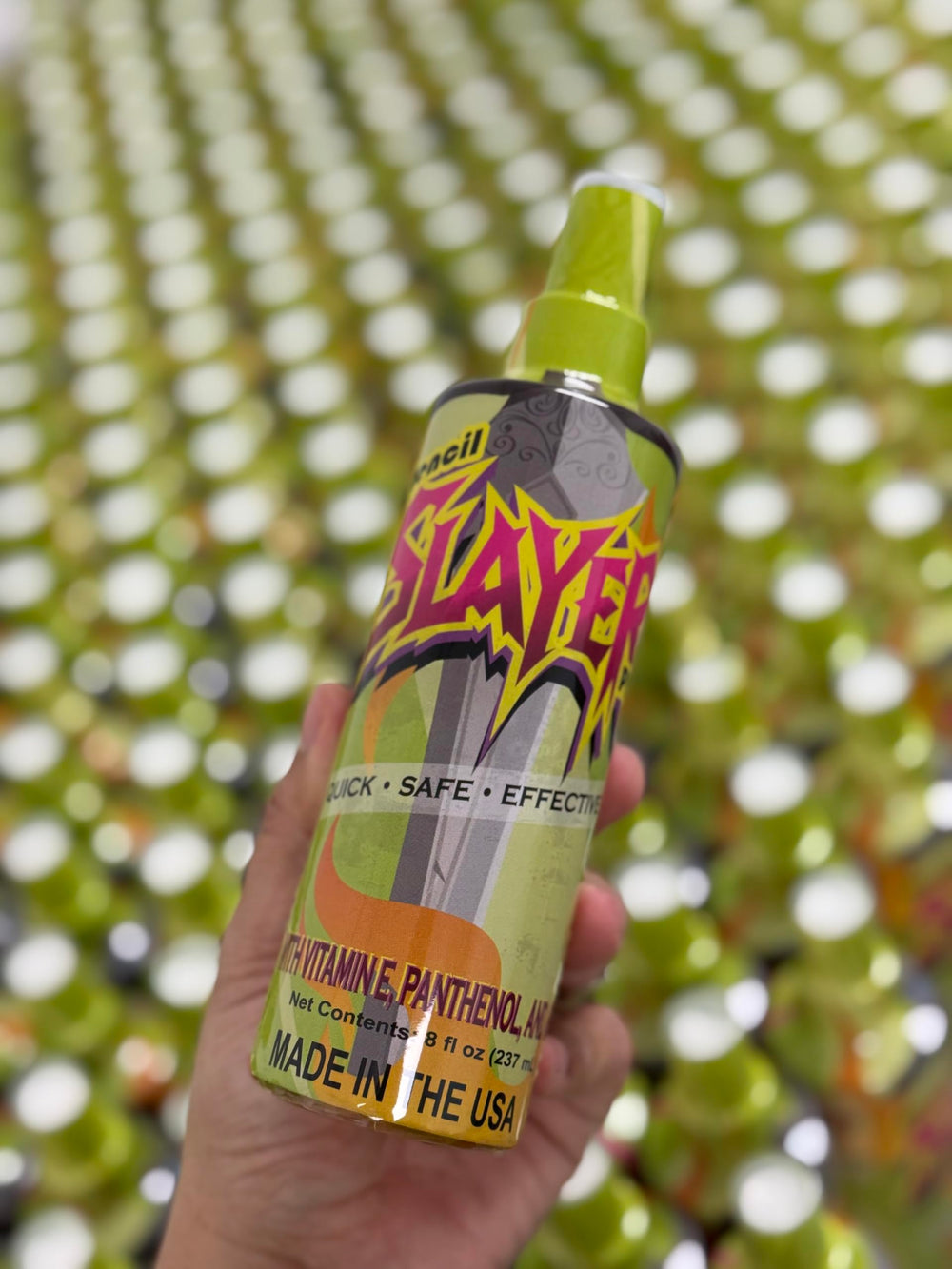 Stencil Slayer Pro application demonstrates effortless stencil removal with minimal irritation.