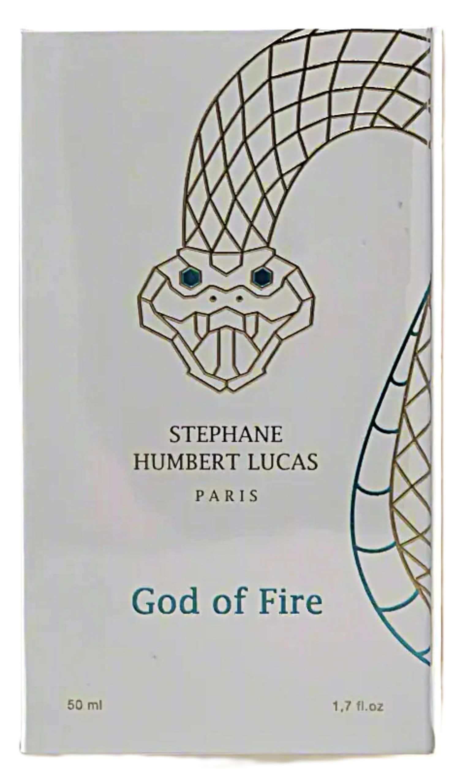 Stephane Humbert Lucas God Of Fire label close-up, showcasing premium craftsmanship.