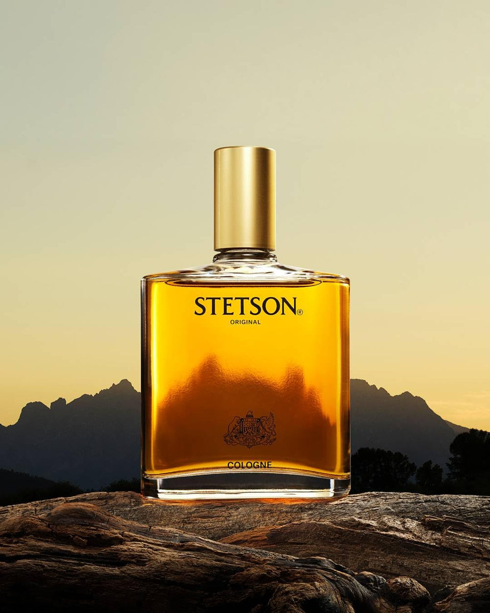 Stetson Original backpack-friendly bottle fits travel carry for on-the-go use.