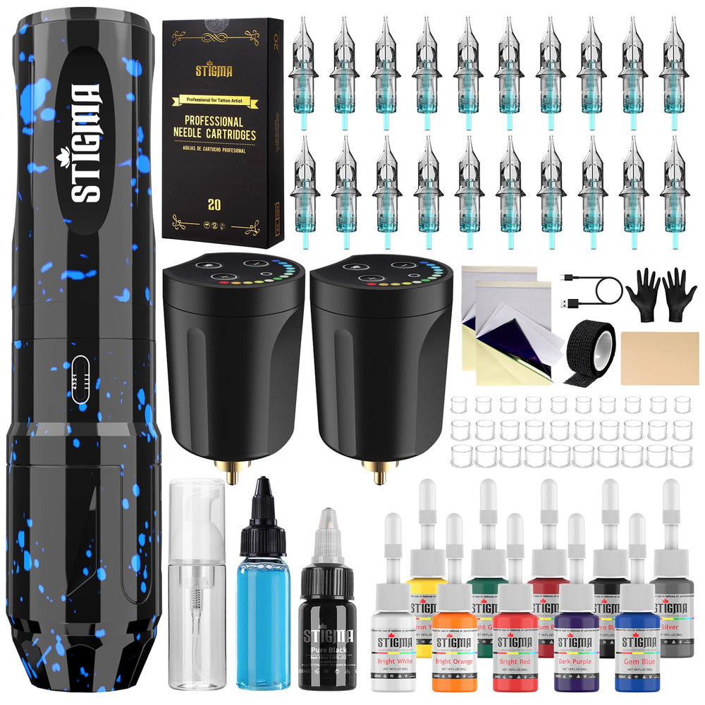 STIGMA wireless tattoo pen—precise lines for beginners.