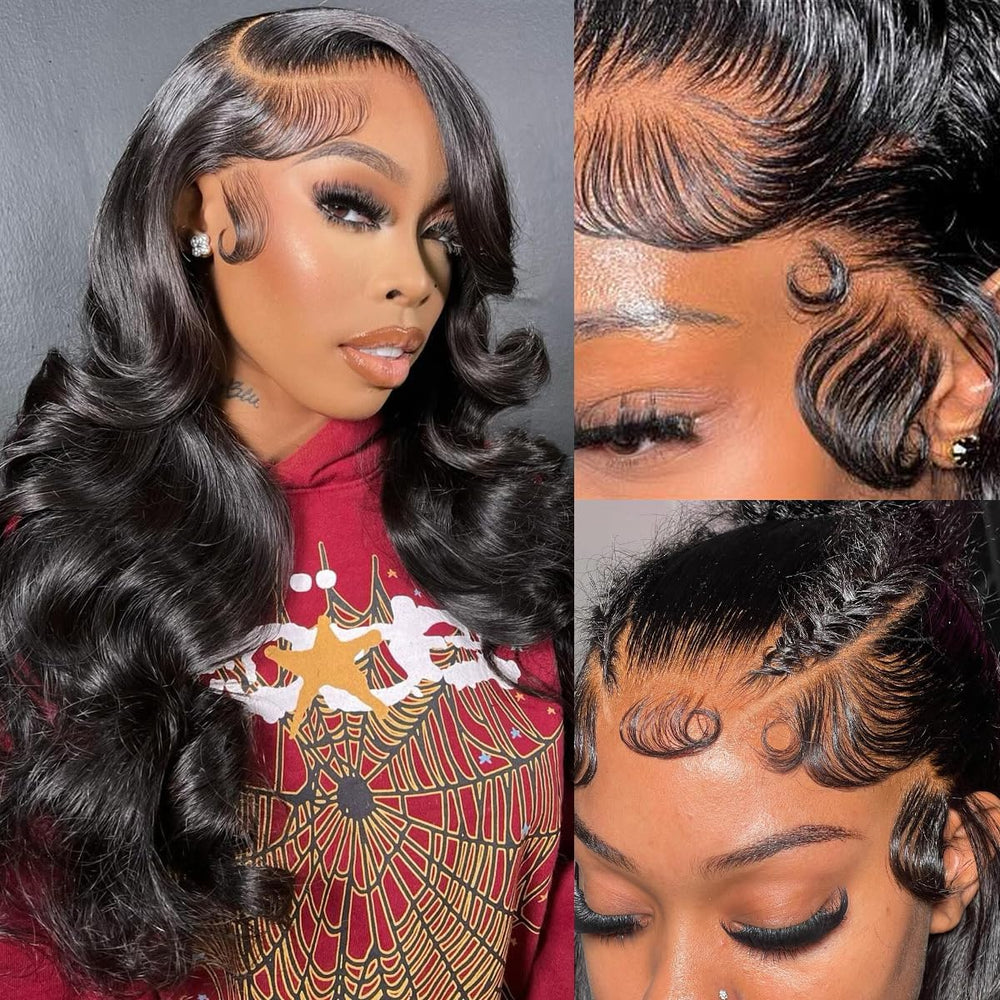 STOGEDEST 13x4 HD lace front detail showing seamless scalp blend