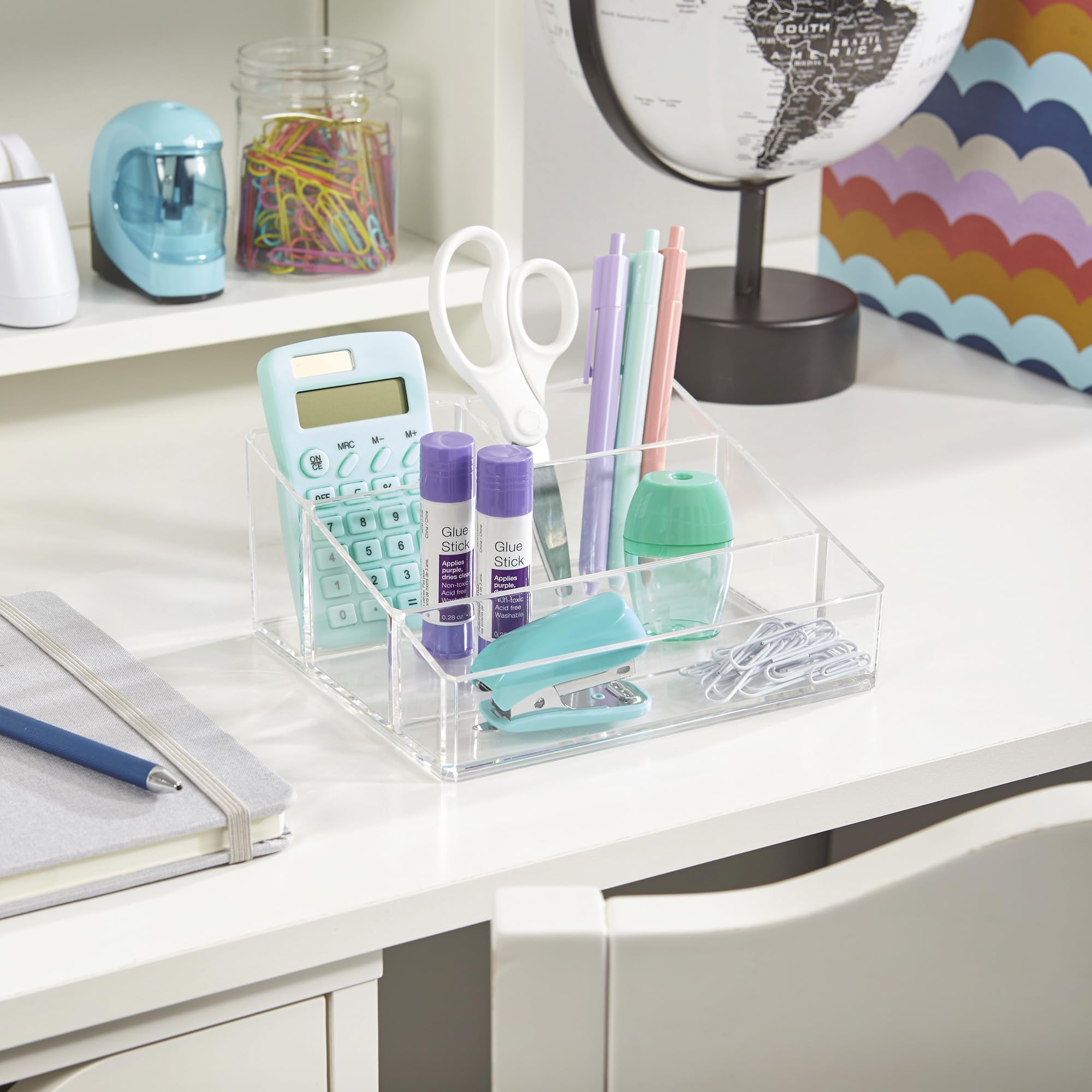 STORi multipurpose bin maximizes space in vanity and dresser