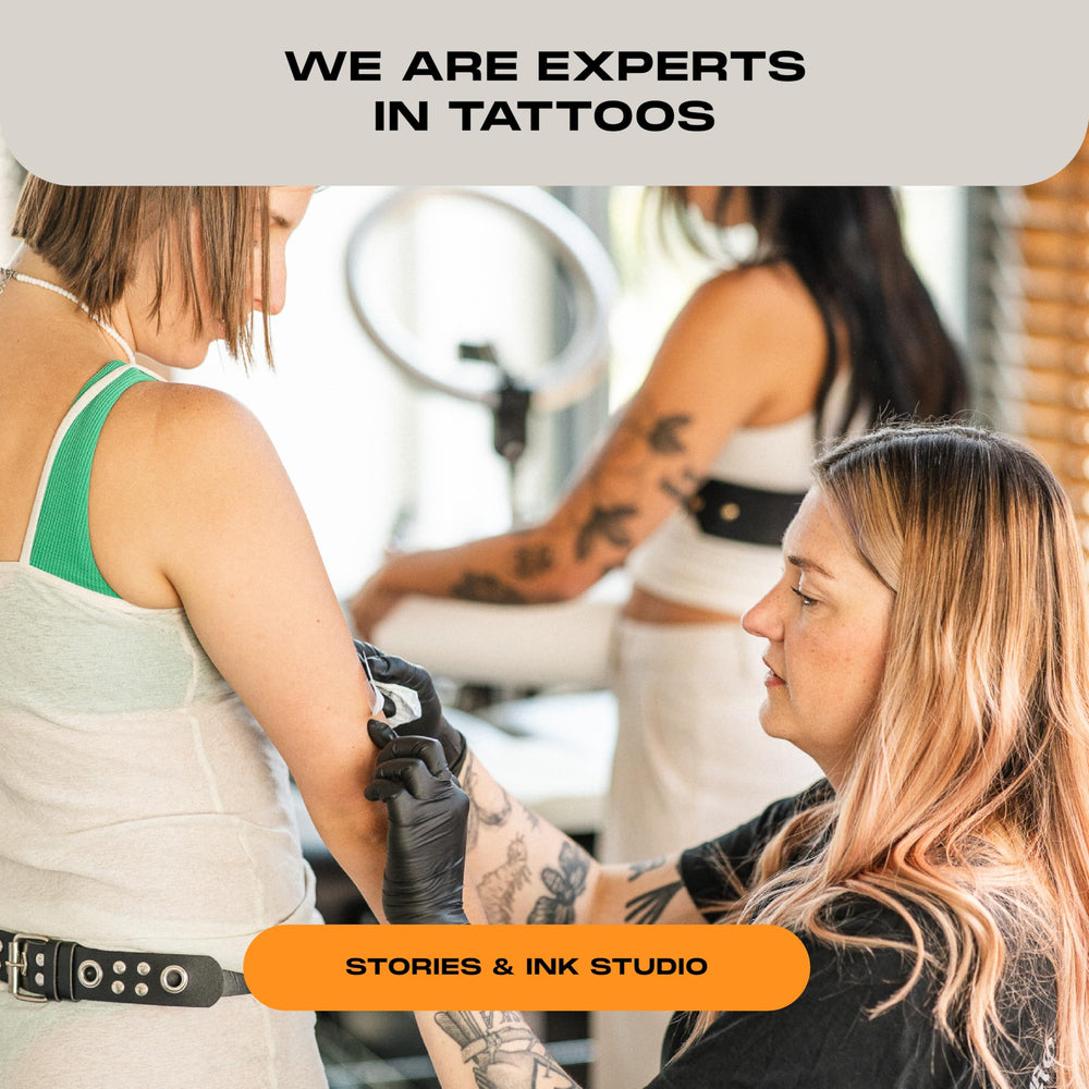 Stories & Ink Non-greasy, fast-absorbing finish on healed skin.