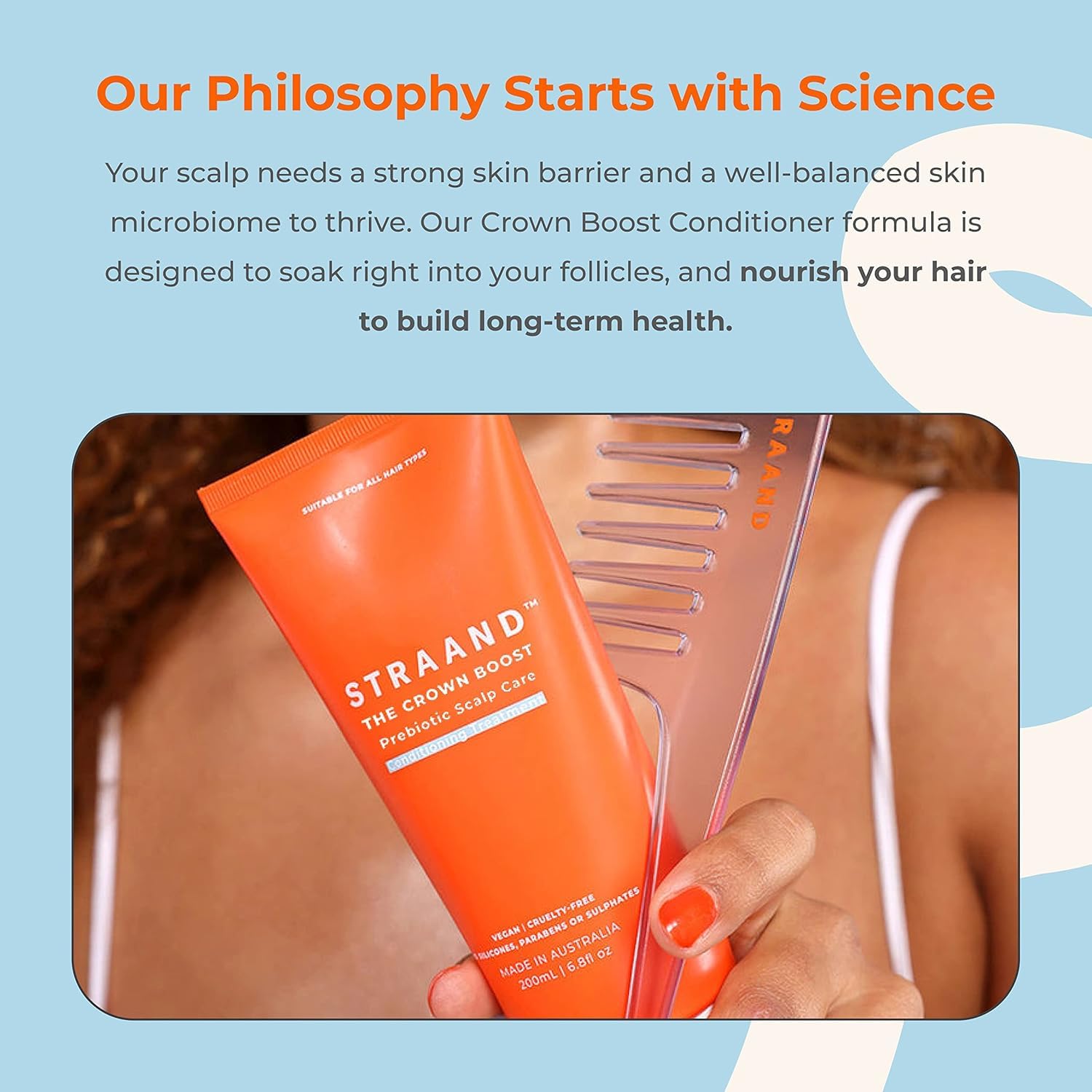 Straand Crown Boost ylang-ylang ingredient close-up