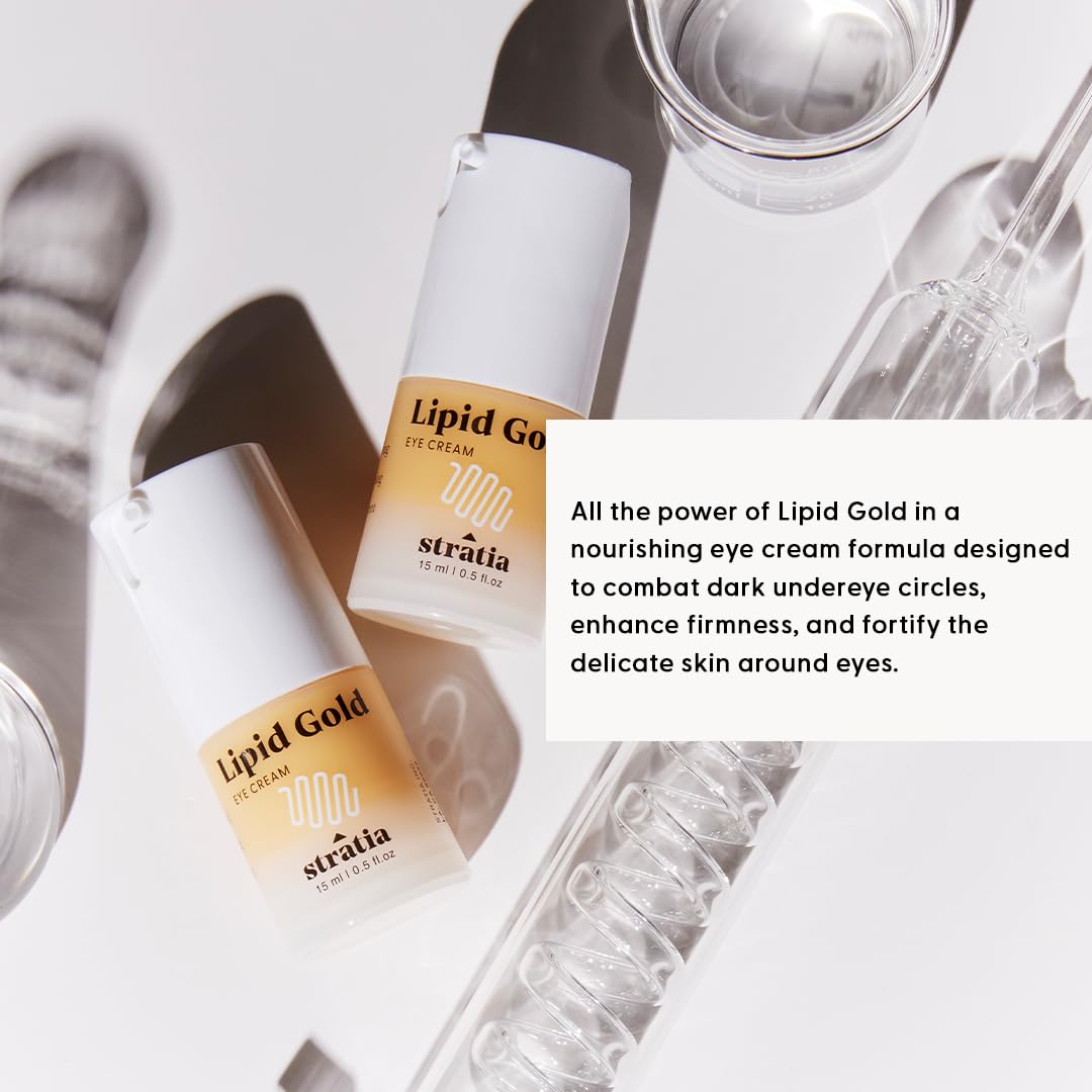 Stratia Lipid Gold Appliquer Yeux — retient l'hydratation pour un regard frais.
