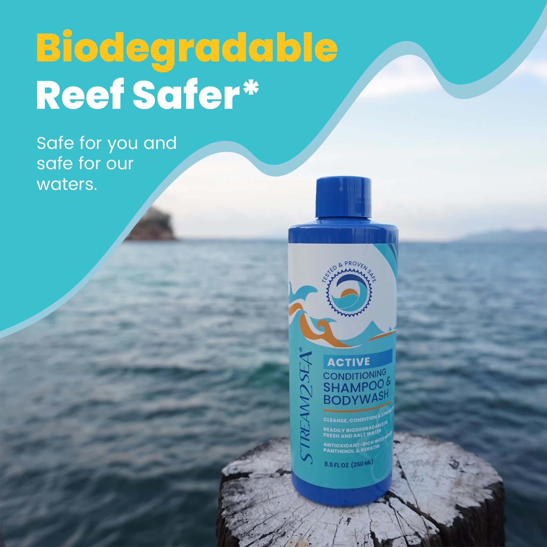 STREAM 2 SEA antioxidant blend scent refreshes showers.