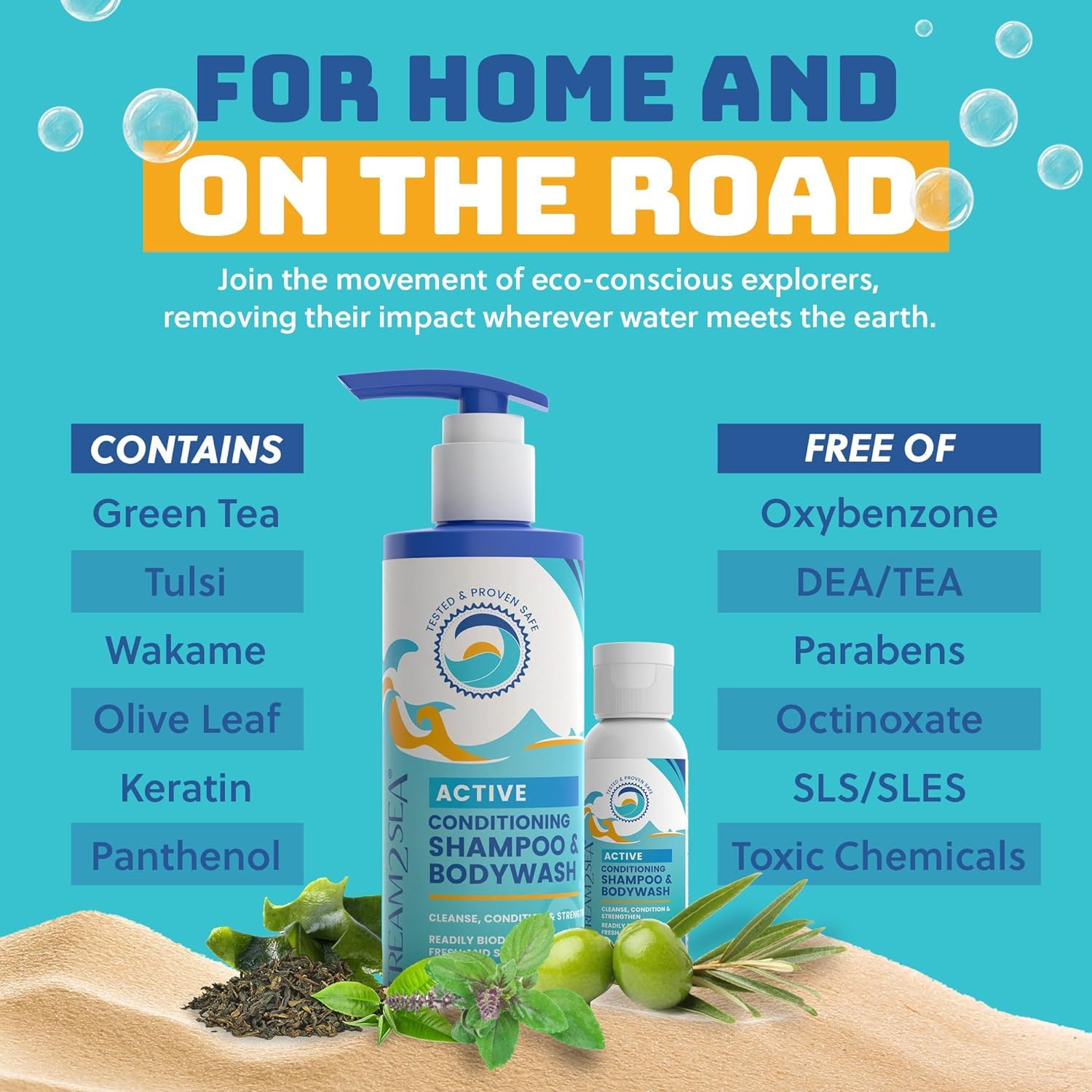  STREAM 2 SEA eco-friendly packaging travel set shows reef-safe design