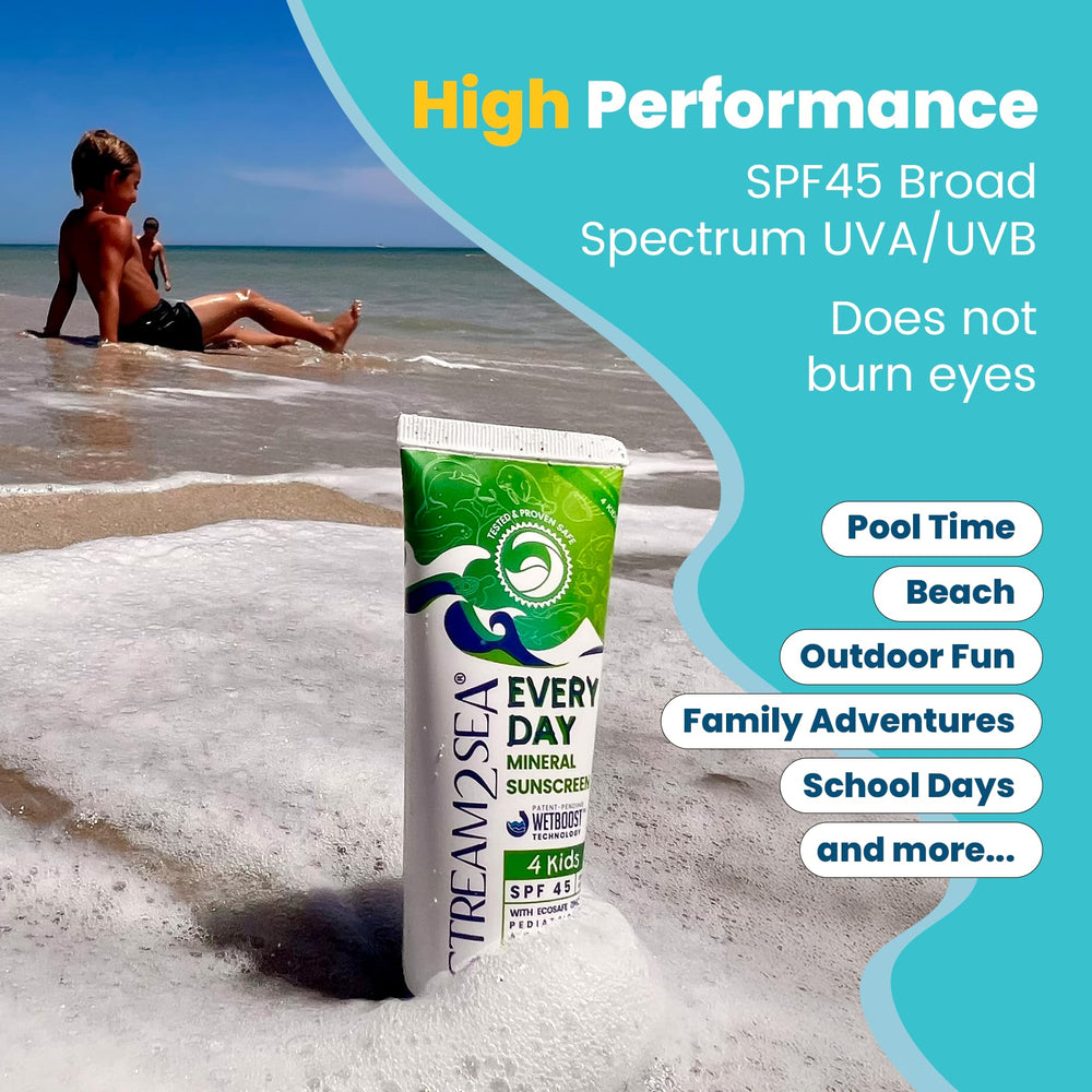 STREAM 2 SEA SPF 45 packaging made from sugarcane resin