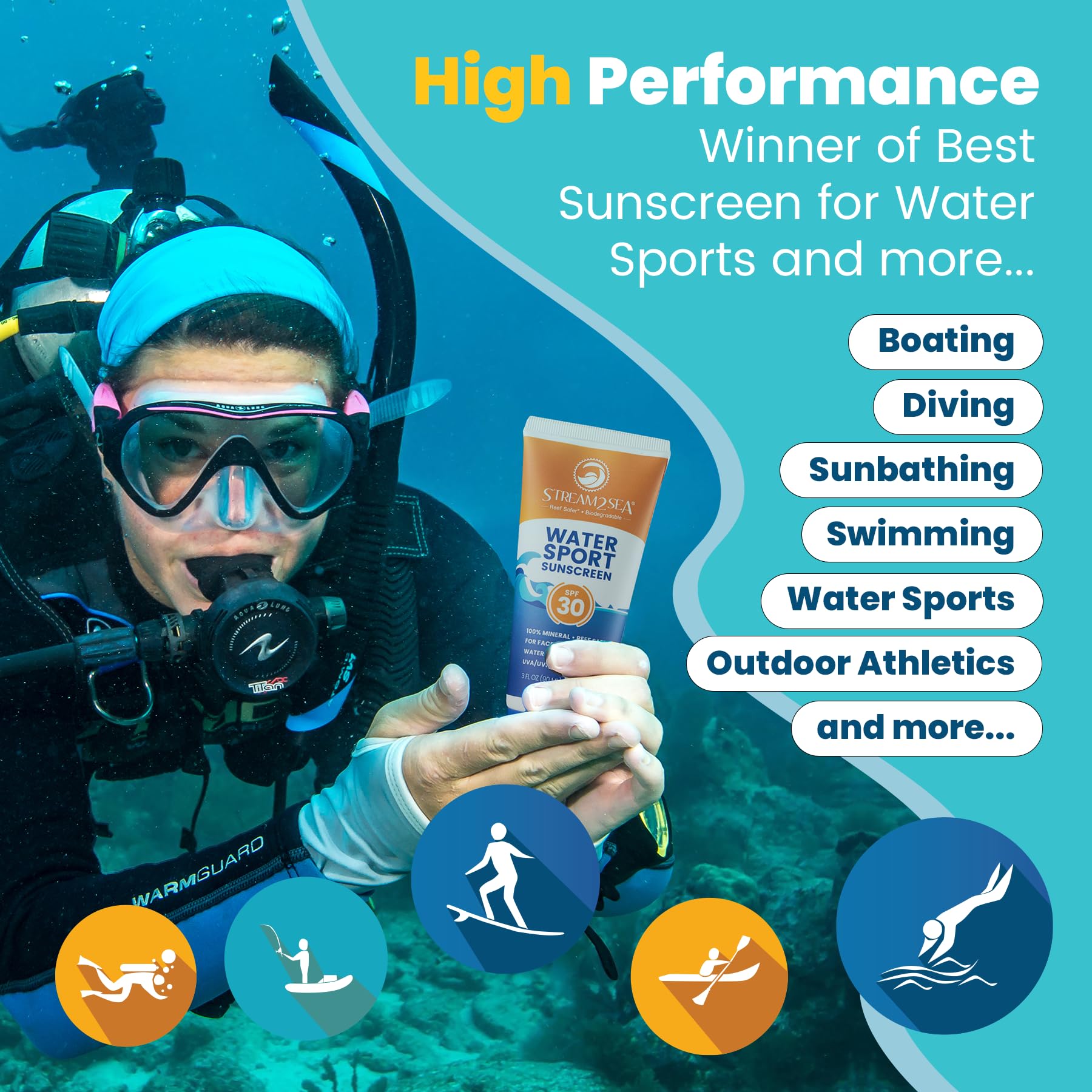 STREAM 2 SEA tinted sunscreen on hand demonstrates quick absorption