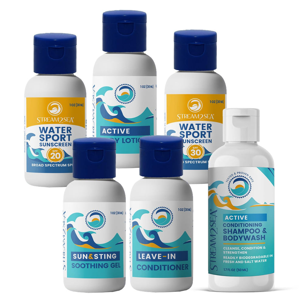 STREAM 2 SEA travel shampoo 1oz bottle for gentle cleansing on the go