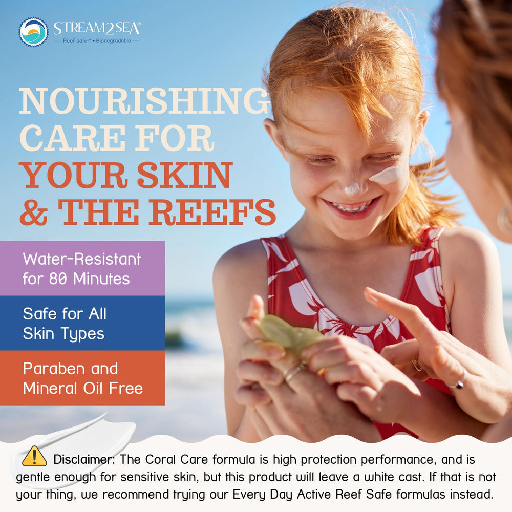 Stream2Sea Coral Care beside a coral reef, highlighting coral growth support