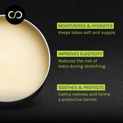 Stretch It balm texture close-up showing creamy, non-greasy feel.