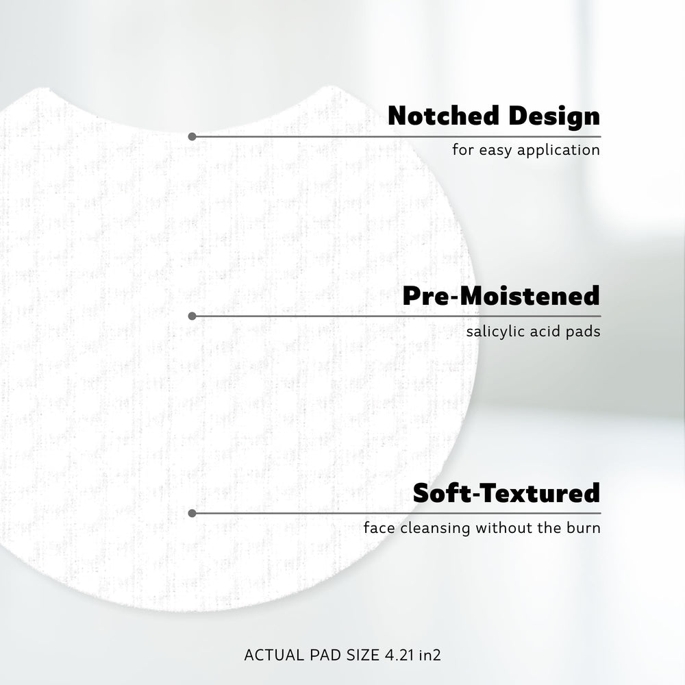 Stridex Sensitive Pads being applied for clean skin care.
