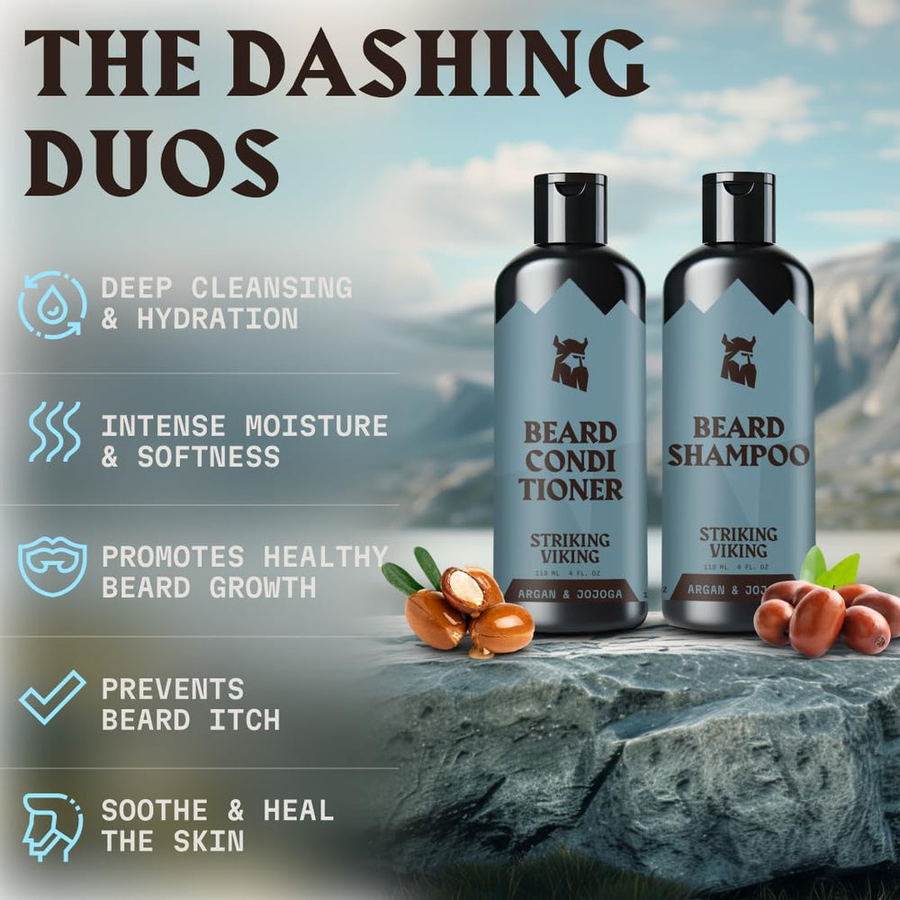 Striking Viking Beard Conditioner tube for smoother, easier beard detangling.