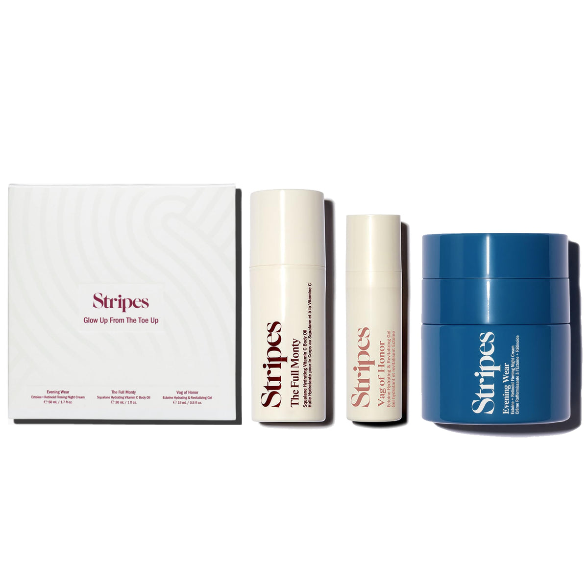 STRIPES Glow Up Night Cream with gentle retinoid for overnight hydration