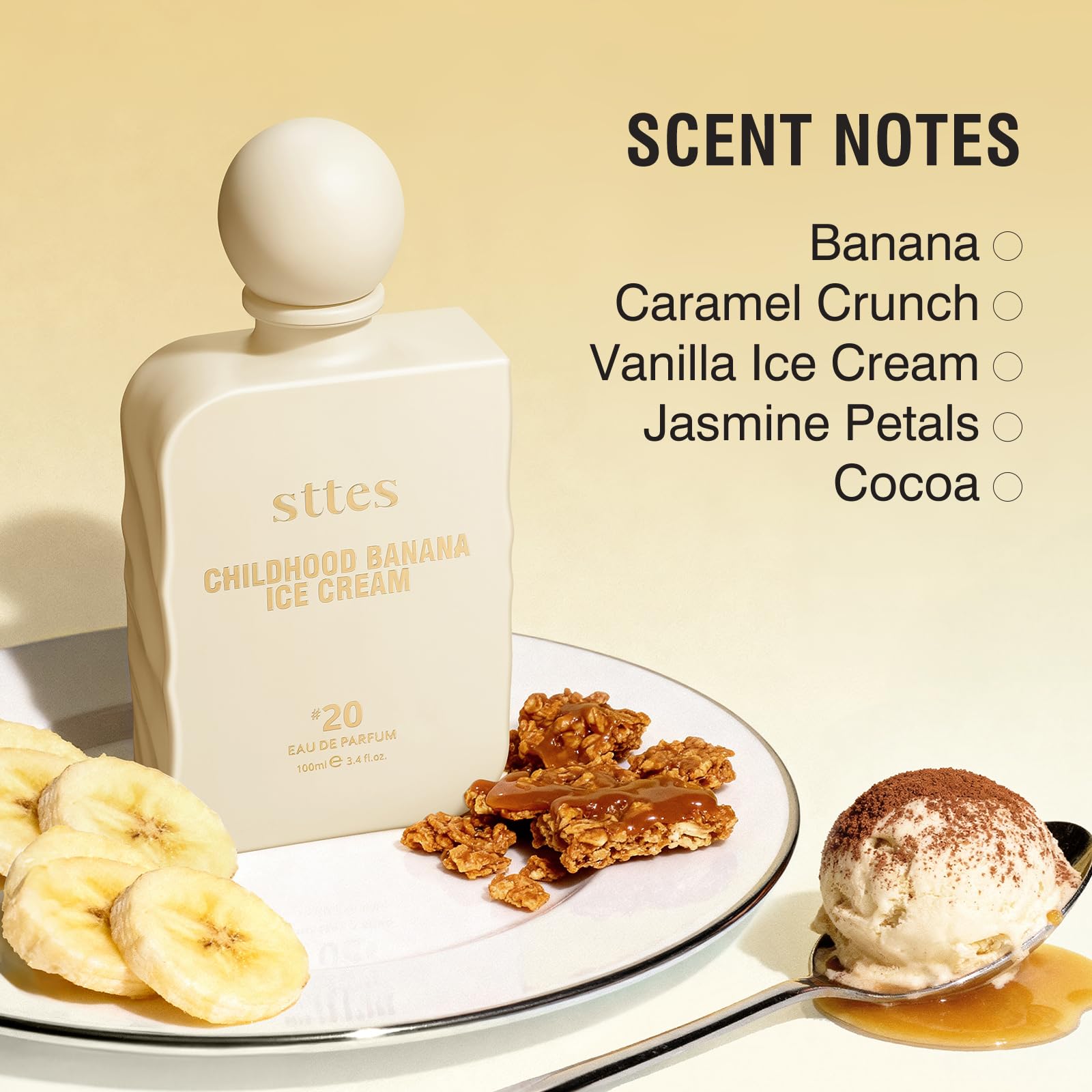 Sttes Perfume #20 bottle in hand demonstrates portable luxury for on-the-go use.