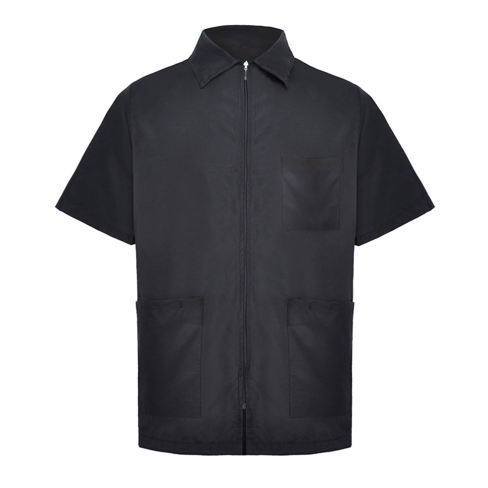 STUDIO LIMITED barber jacket is lightweight for all-day comfort.