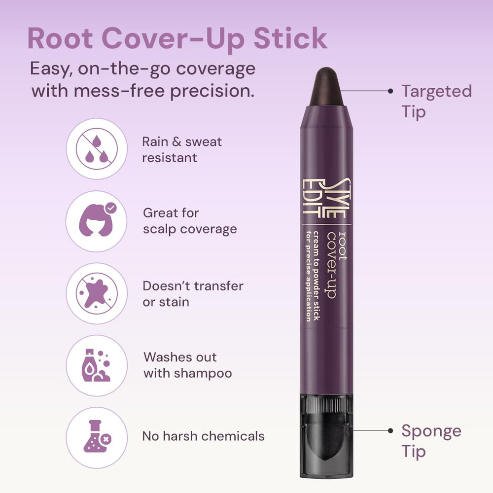 STYLE EDIT Root Touch Stick delivers seamless gray-root coverage for regrowth.