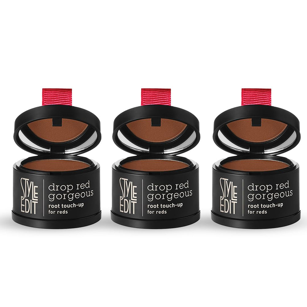 STYLE EDIT Root Touch-Up Powder compact for quick, mess-free coverage.