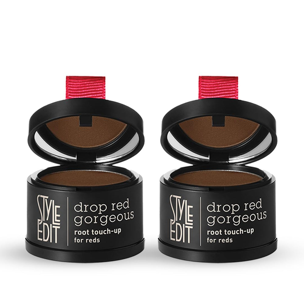 Style Edit Root Touch Up Powder covers gray roots precisely.